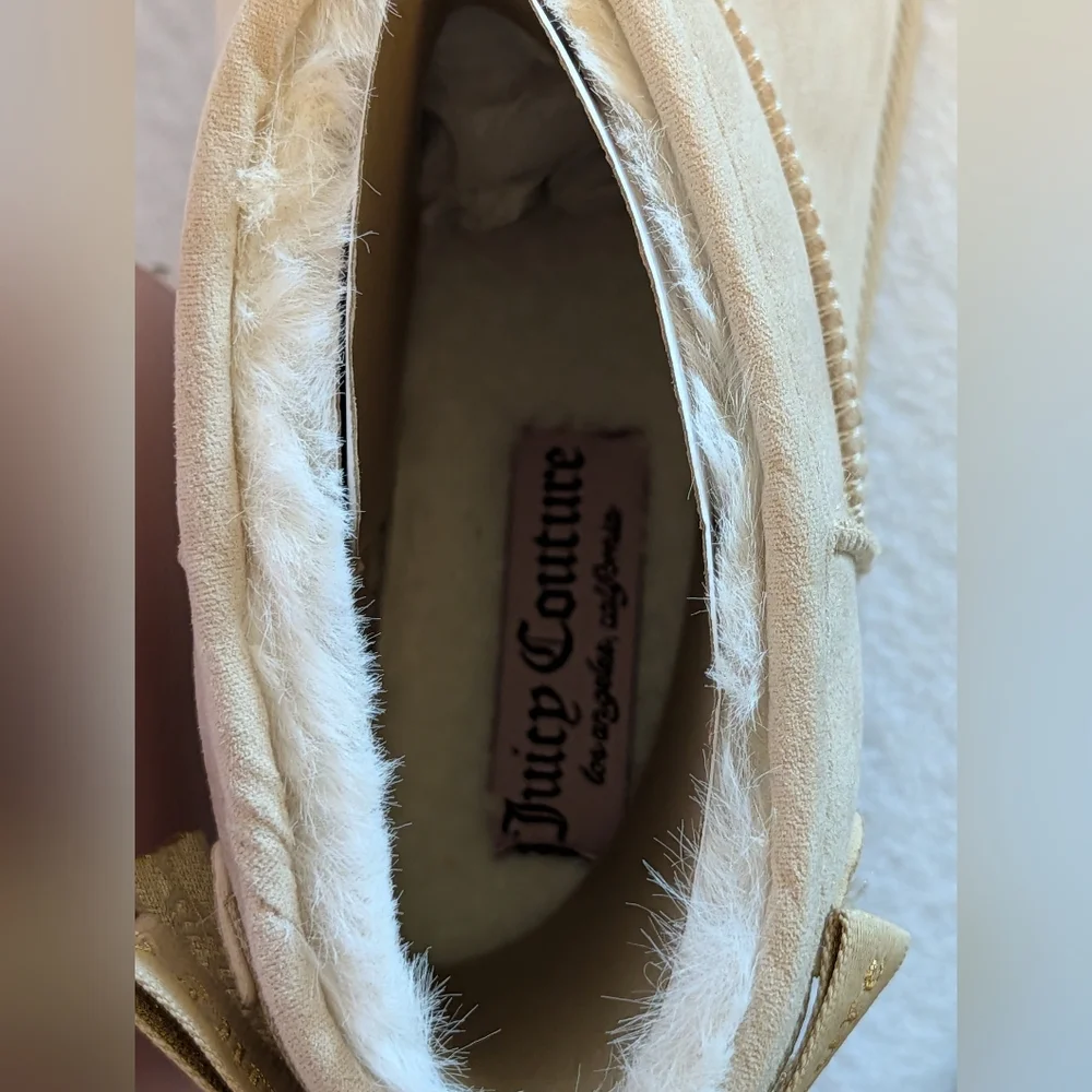 Juicy Couture JC-Kelsey 2 Ankle Boots Light Natural Faux Fur NIB Size 9 Casual - Picture 3 of 5